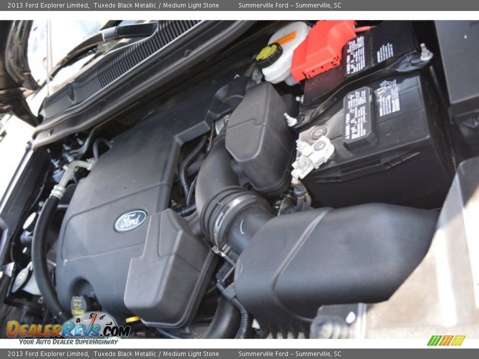 2013 Ford Explorer Limited Tuxedo Black Metallic / Medium Light Stone Photo #25
