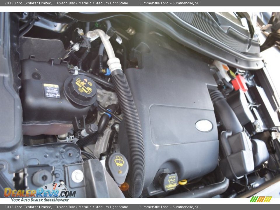 2013 Ford Explorer Limited Tuxedo Black Metallic / Medium Light Stone Photo #26