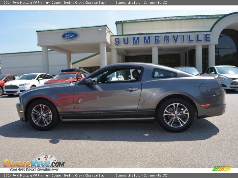 2014 Ford Mustang V6 Premium Coupe Sterling Gray / Charcoal Black Photo #6