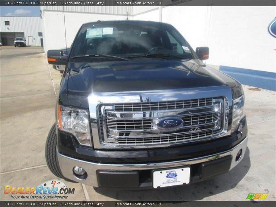 2014 Ford F150 XLT SuperCab Tuxedo Black / Steel Grey Photo #1