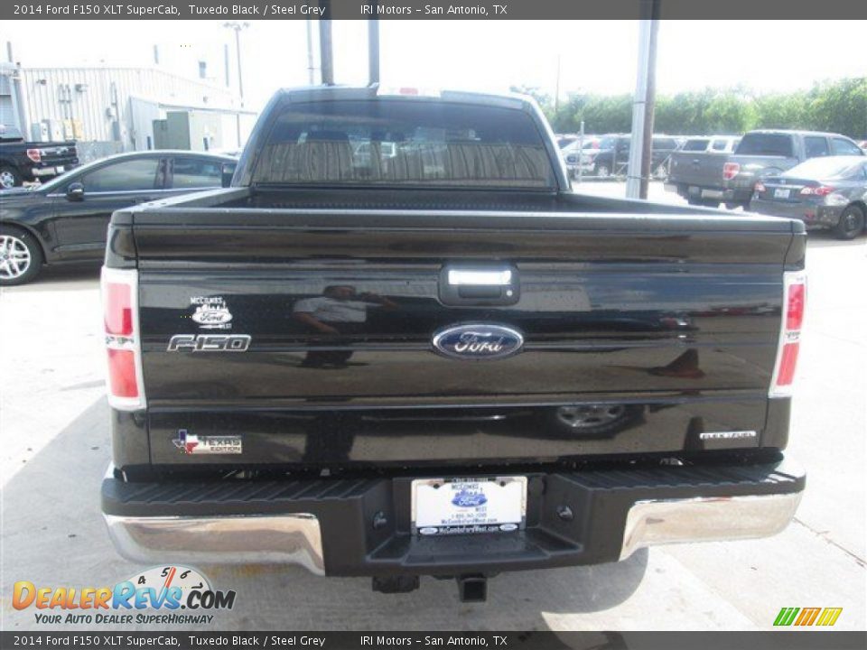 2014 Ford F150 XLT SuperCab Tuxedo Black / Steel Grey Photo #5