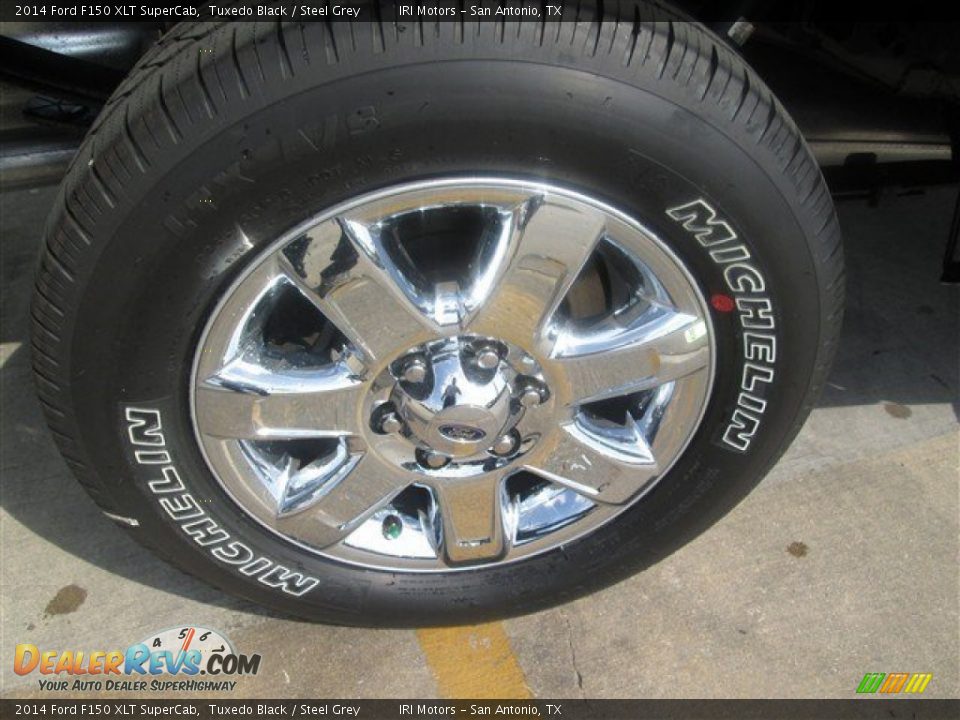 2014 Ford F150 XLT SuperCab Tuxedo Black / Steel Grey Photo #8