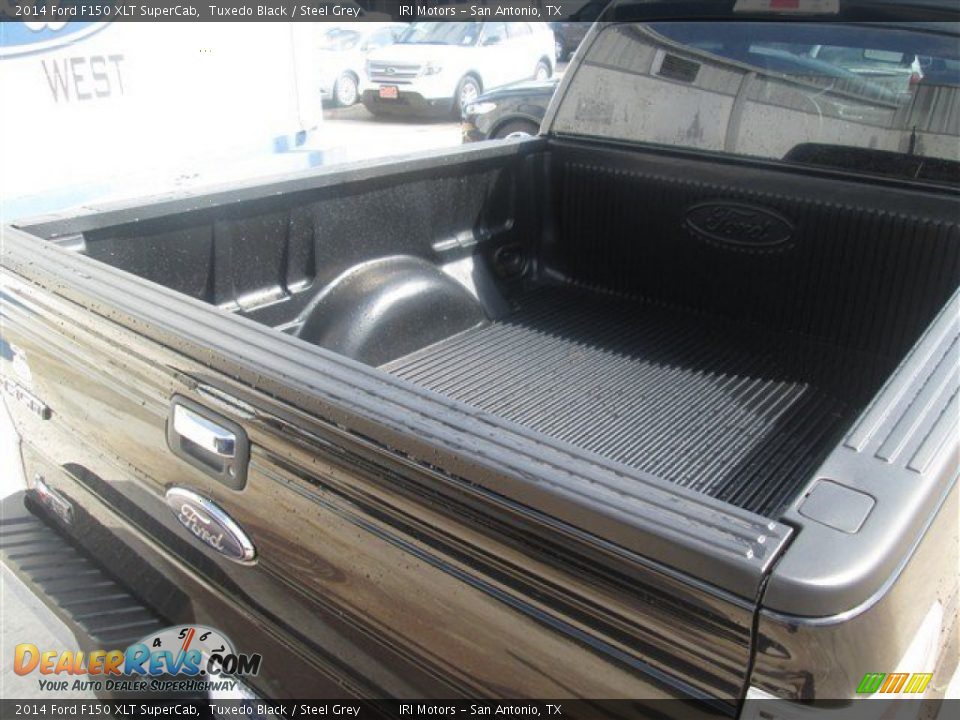2014 Ford F150 XLT SuperCab Tuxedo Black / Steel Grey Photo #9