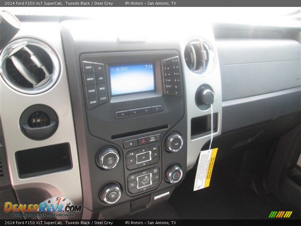 2014 Ford F150 XLT SuperCab Tuxedo Black / Steel Grey Photo #14
