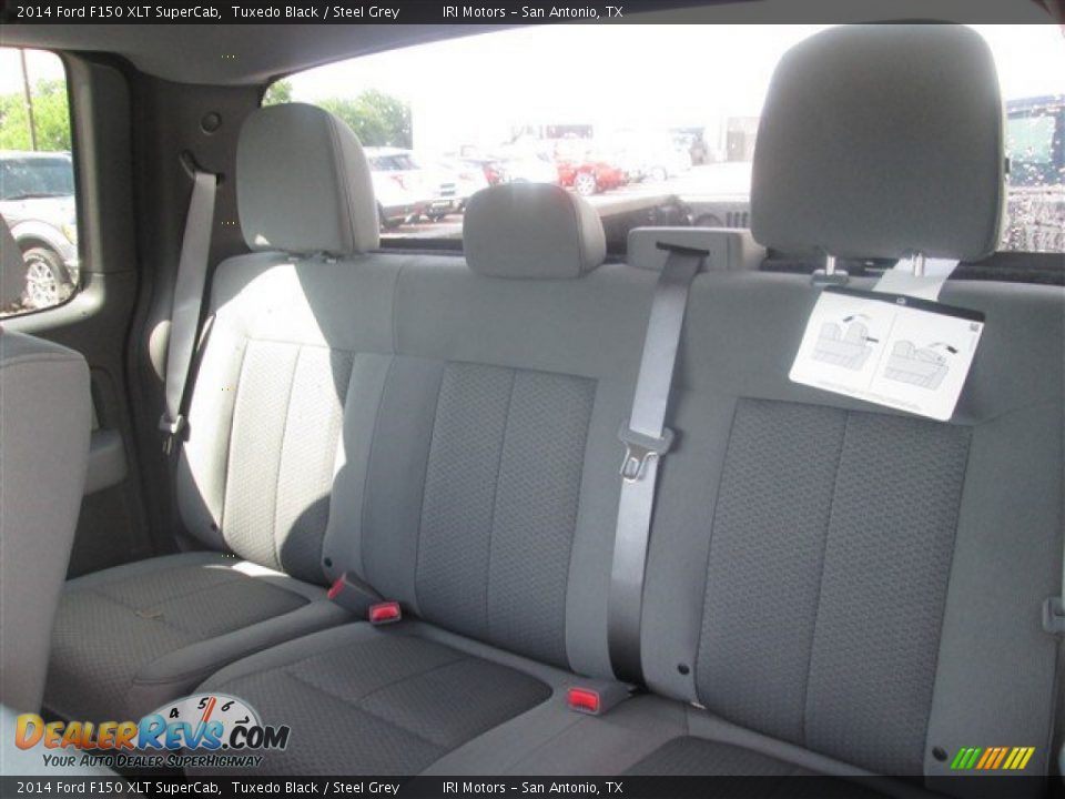 2014 Ford F150 XLT SuperCab Tuxedo Black / Steel Grey Photo #15