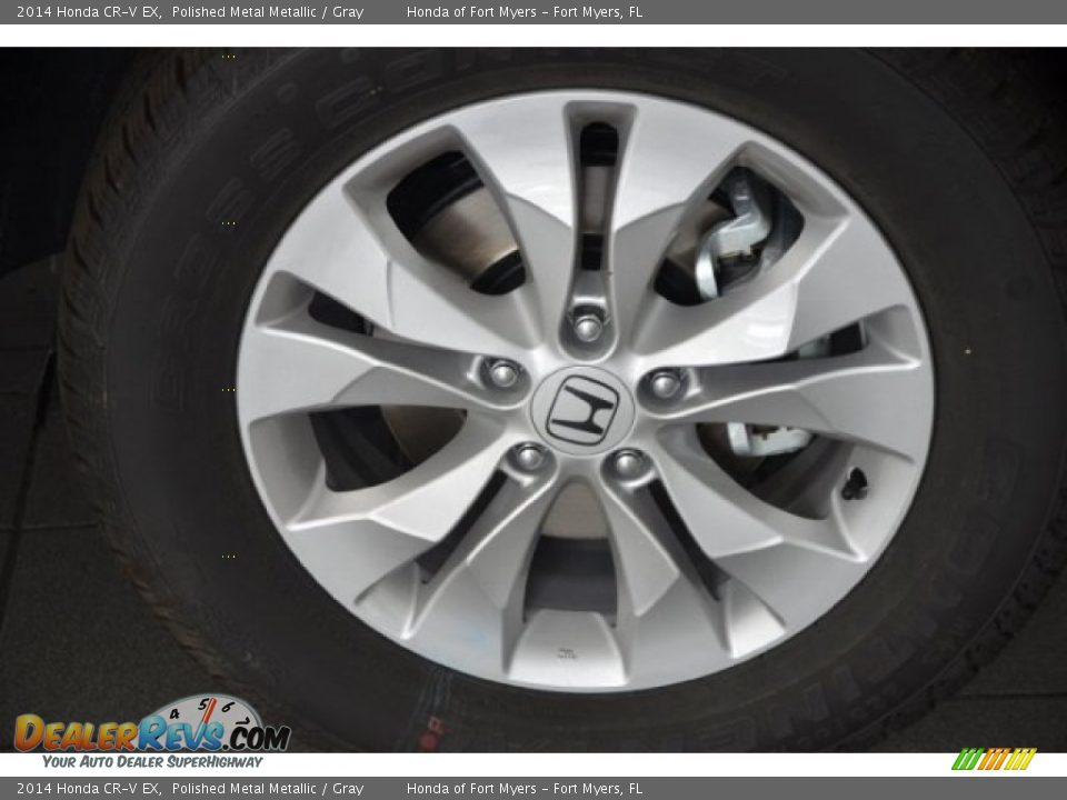 2014 Honda CR-V EX Polished Metal Metallic / Gray Photo #3