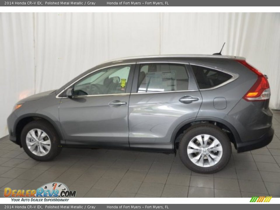 2014 Honda CR-V EX Polished Metal Metallic / Gray Photo #4
