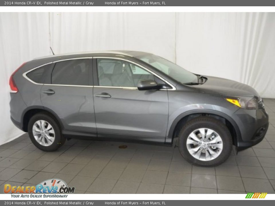 2014 Honda CR-V EX Polished Metal Metallic / Gray Photo #7