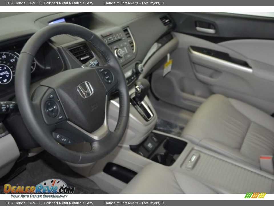 2014 Honda CR-V EX Polished Metal Metallic / Gray Photo #9