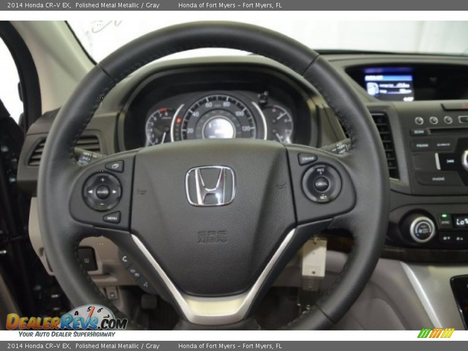 2014 Honda CR-V EX Polished Metal Metallic / Gray Photo #15