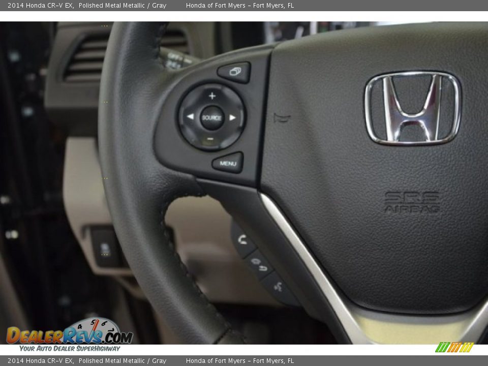 2014 Honda CR-V EX Polished Metal Metallic / Gray Photo #16