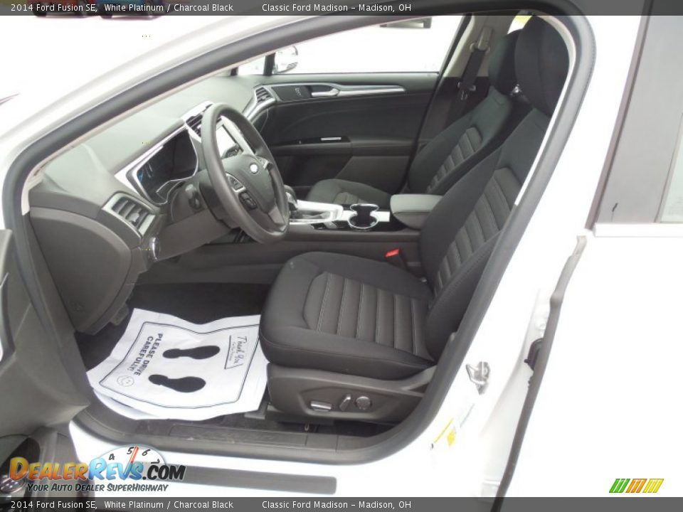 2014 Ford Fusion SE White Platinum / Charcoal Black Photo #3