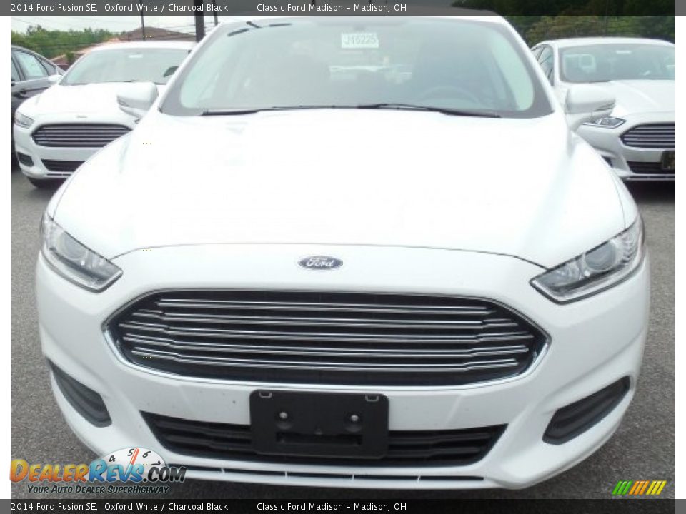 2014 Ford Fusion SE Oxford White / Charcoal Black Photo #2