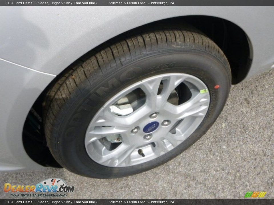 2014 Ford Fiesta SE Sedan Ingot Silver / Charcoal Black Photo #7