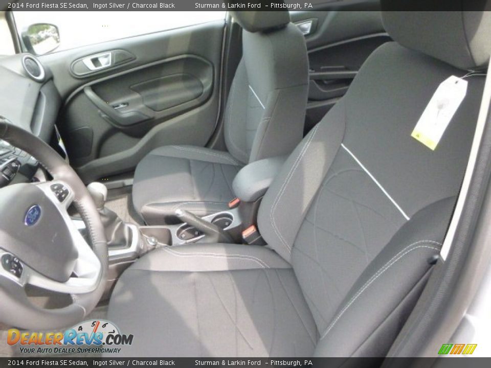 2014 Ford Fiesta SE Sedan Ingot Silver / Charcoal Black Photo #8