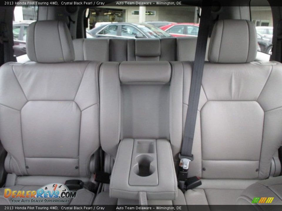 2013 Honda Pilot Touring 4WD Crystal Black Pearl / Gray Photo #19