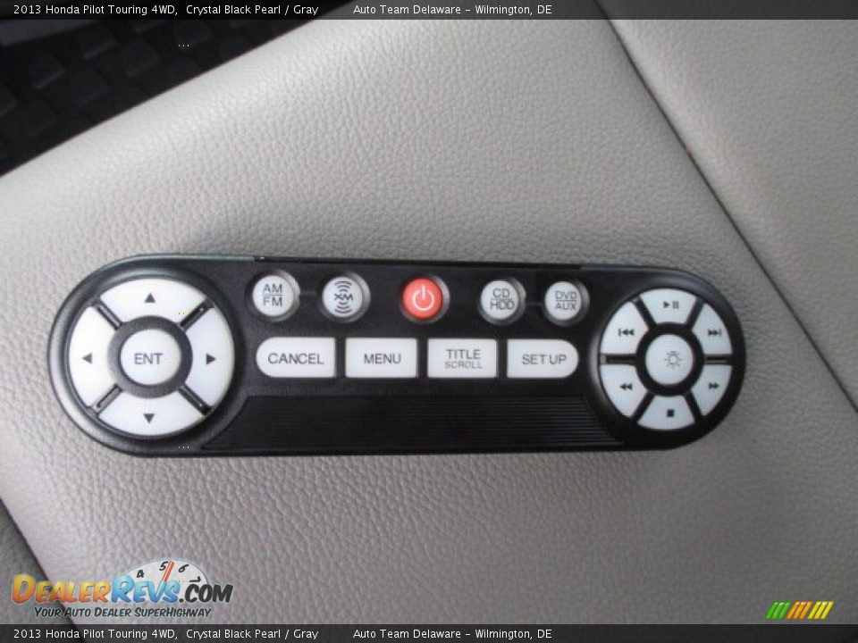 2013 Honda Pilot Touring 4WD Crystal Black Pearl / Gray Photo #22