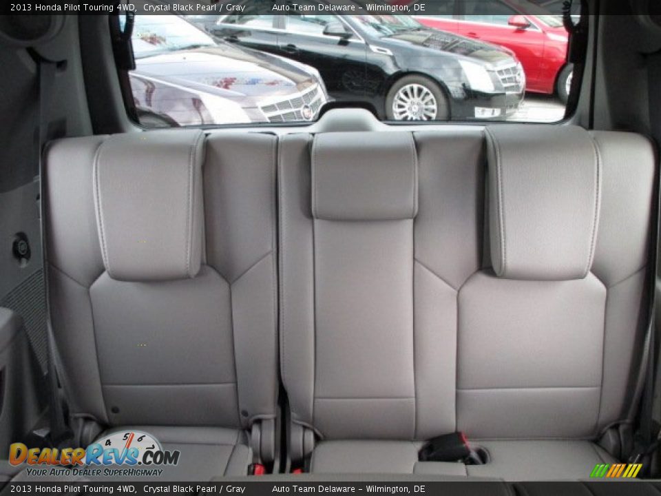 2013 Honda Pilot Touring 4WD Crystal Black Pearl / Gray Photo #26