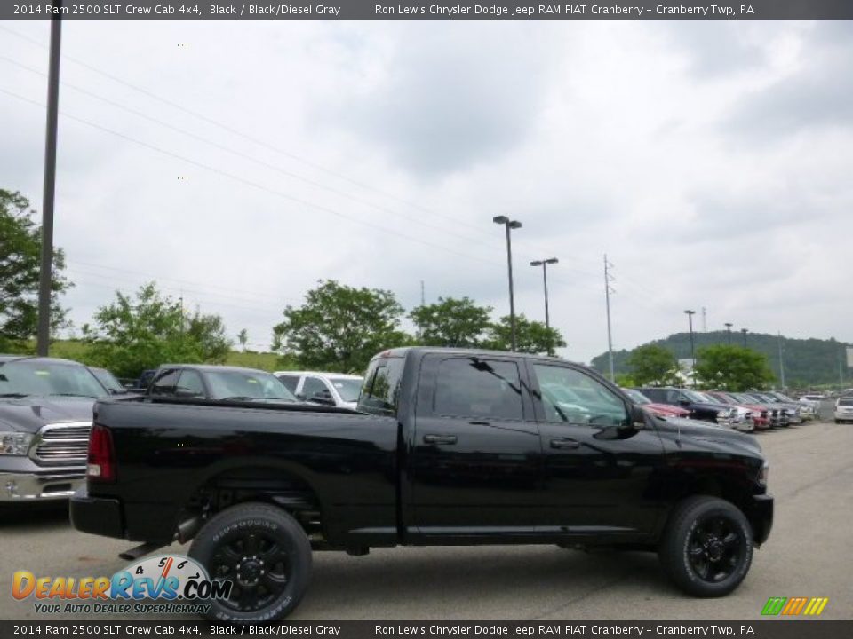 2014 Ram 2500 SLT Crew Cab 4x4 Black / Black/Diesel Gray Photo #5