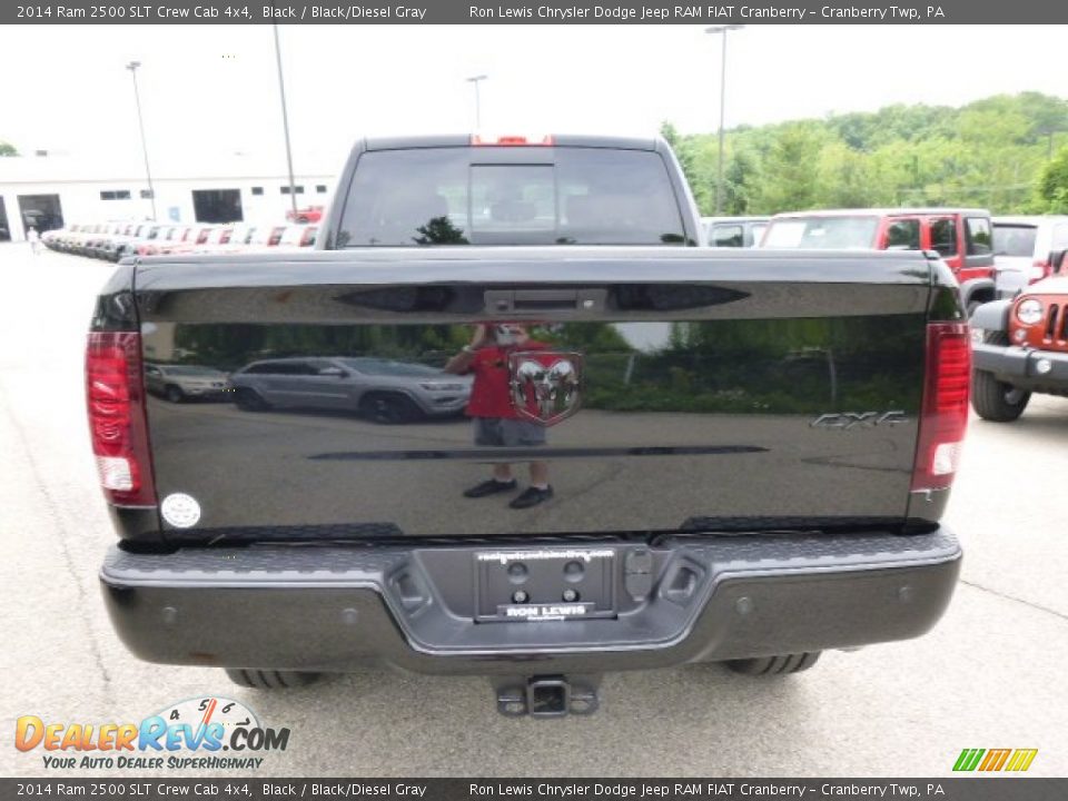 2014 Ram 2500 SLT Crew Cab 4x4 Black / Black/Diesel Gray Photo #7
