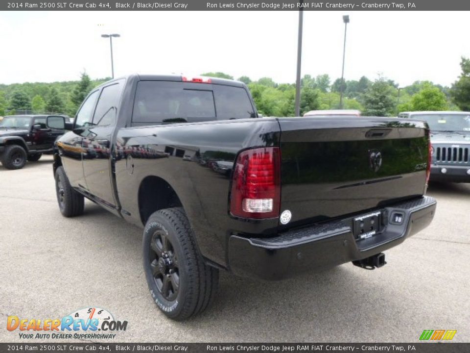 2014 Ram 2500 SLT Crew Cab 4x4 Black / Black/Diesel Gray Photo #8