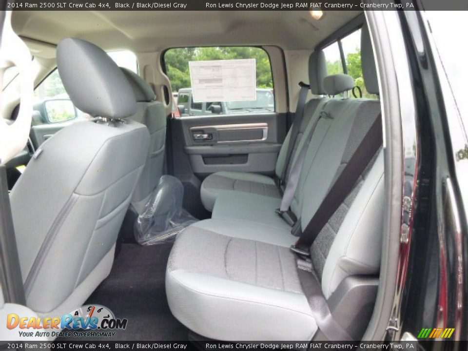 2014 Ram 2500 SLT Crew Cab 4x4 Black / Black/Diesel Gray Photo #12