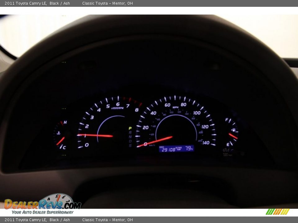 2011 Toyota Camry LE Black / Ash Photo #7