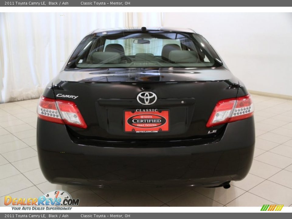 2011 Toyota Camry LE Black / Ash Photo #14