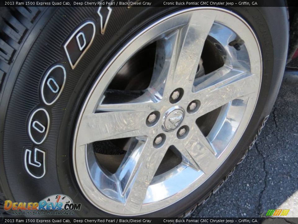 2013 Ram 1500 Express Quad Cab Deep Cherry Red Pearl / Black/Diesel Gray Photo #9