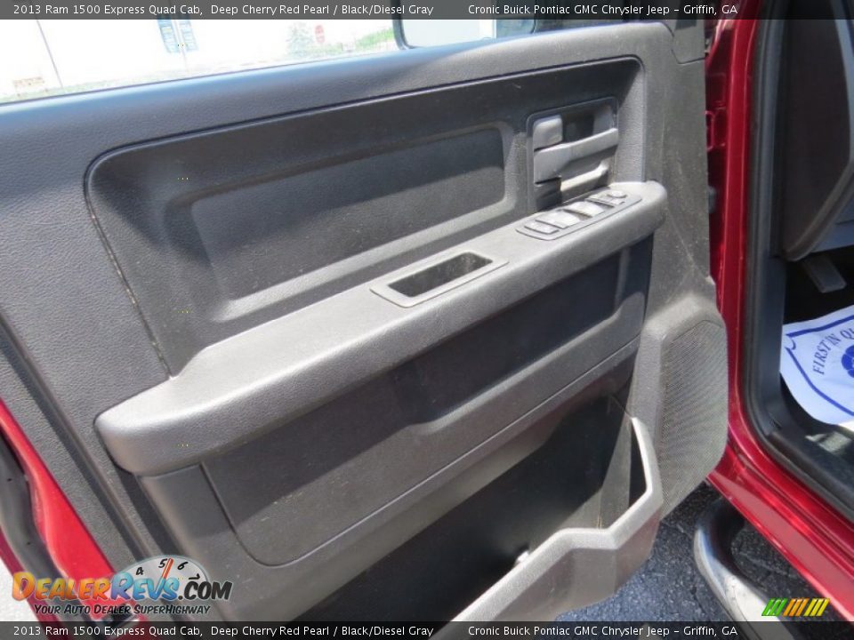 2013 Ram 1500 Express Quad Cab Deep Cherry Red Pearl / Black/Diesel Gray Photo #12