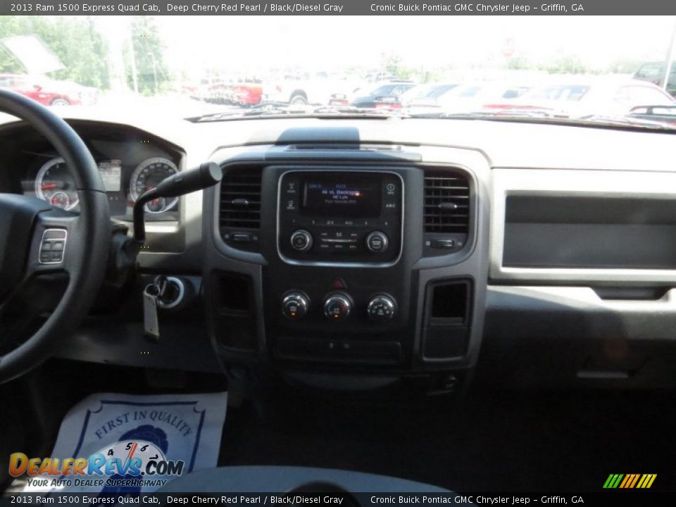 2013 Ram 1500 Express Quad Cab Deep Cherry Red Pearl / Black/Diesel Gray Photo #18