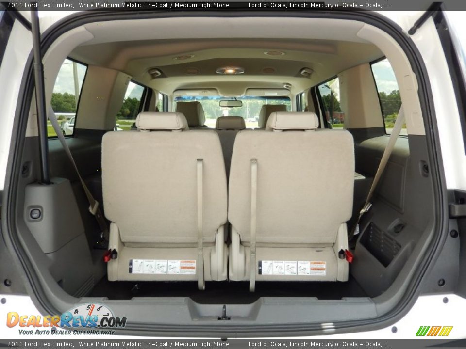 2011 Ford Flex Limited White Platinum Metallic Tri-Coat / Medium Light Stone Photo #11