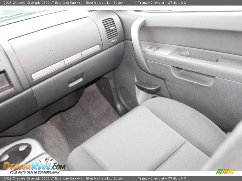 2013 Chevrolet Silverado 1500 LT Extended Cab 4x4 Silver Ice Metallic / Ebony Photo #13
