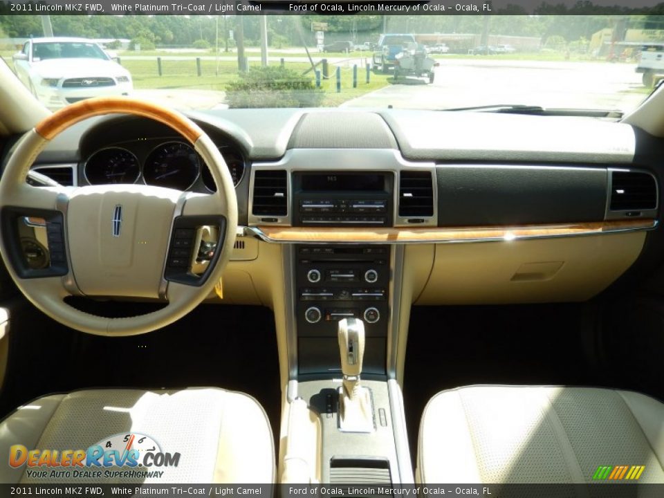 2011 Lincoln MKZ FWD White Platinum Tri-Coat / Light Camel Photo #20