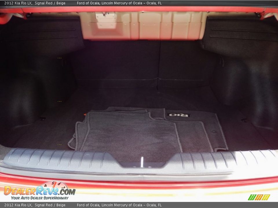2012 Kia Rio LX Signal Red / Beige Photo #11