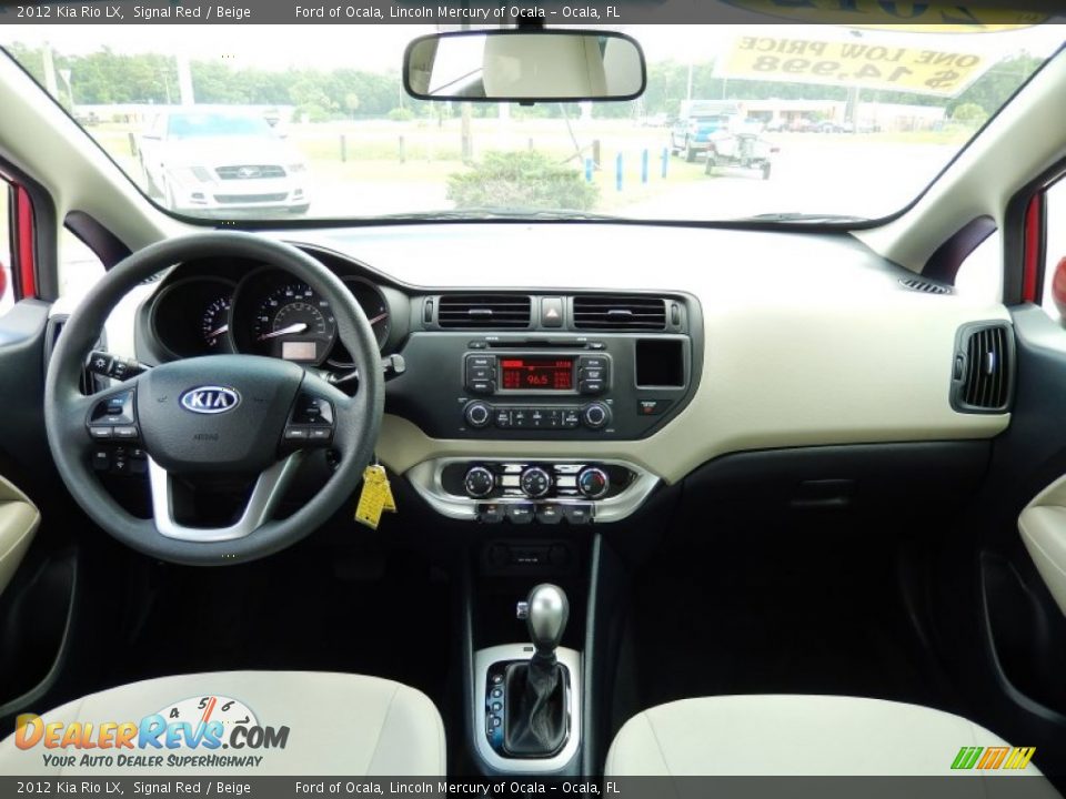 2012 Kia Rio LX Signal Red / Beige Photo #20