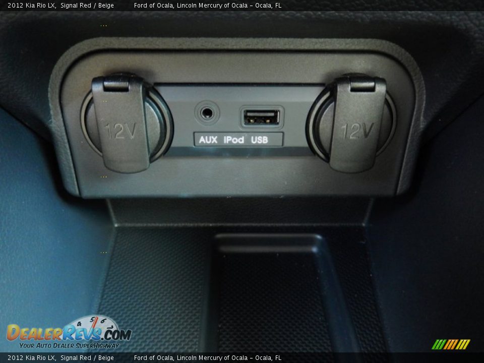 2012 Kia Rio LX Signal Red / Beige Photo #24