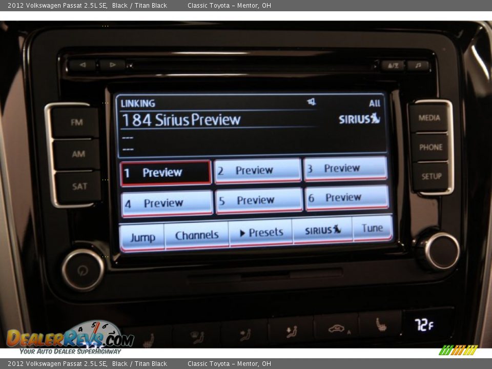 Controls of 2012 Volkswagen Passat 2.5L SE Photo #11
