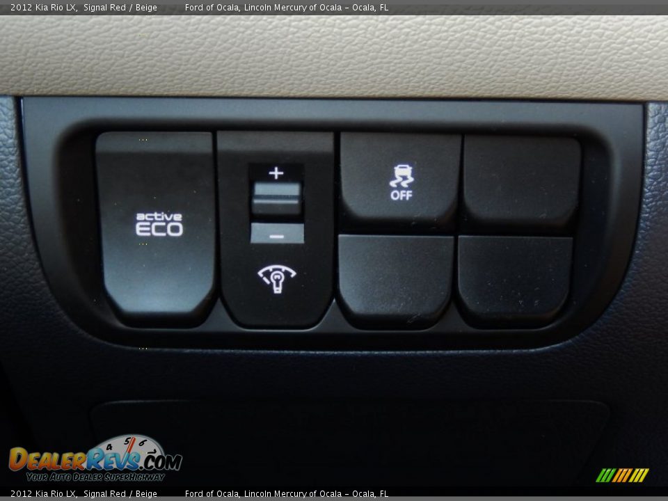 2012 Kia Rio LX Signal Red / Beige Photo #26
