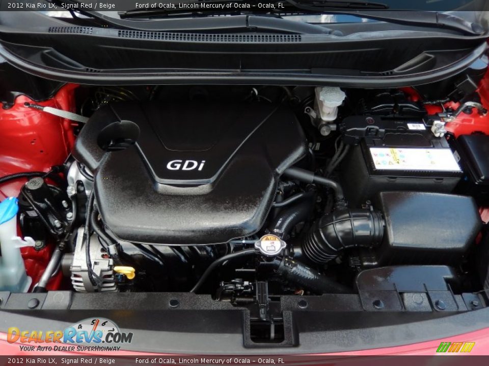 2012 Kia Rio LX Signal Red / Beige Photo #27