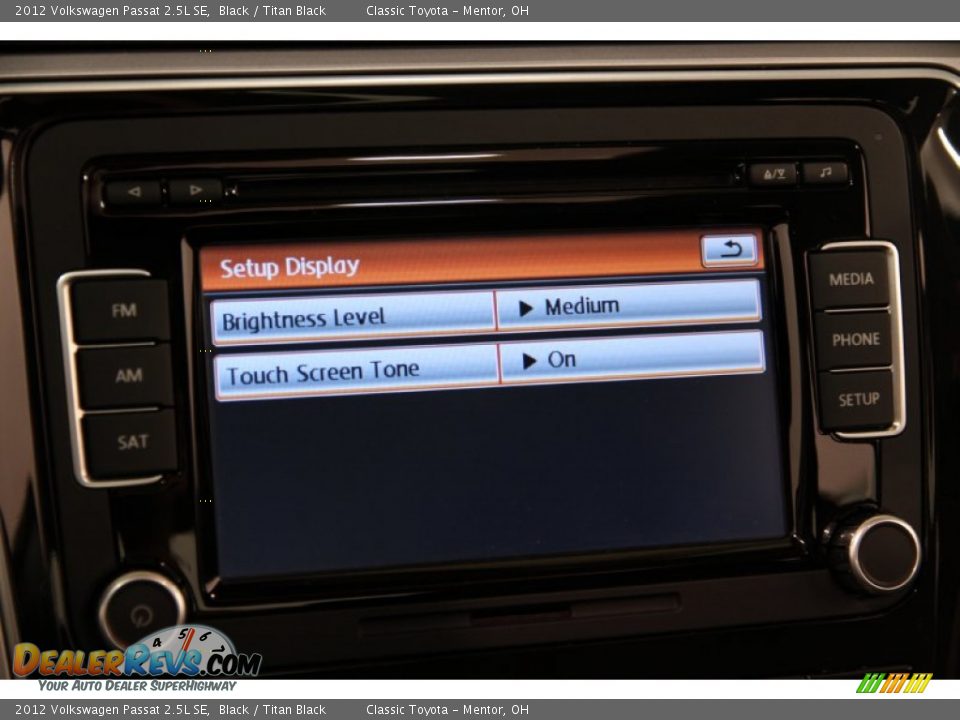 2012 Volkswagen Passat 2.5L SE Black / Titan Black Photo #19