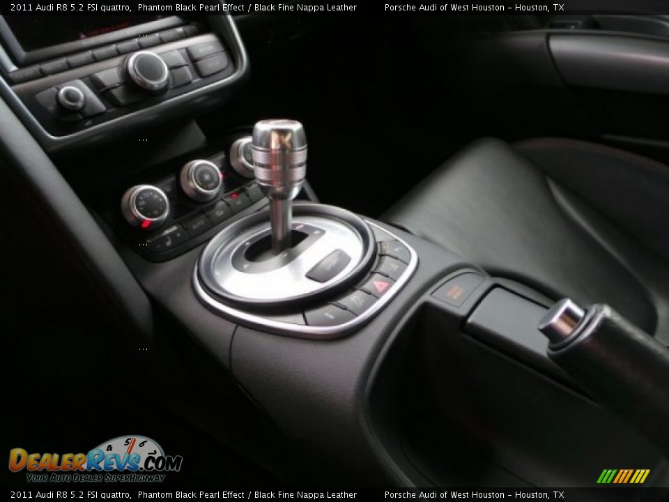 2011 Audi R8 5.2 FSI quattro Phantom Black Pearl Effect / Black Fine Nappa Leather Photo #16