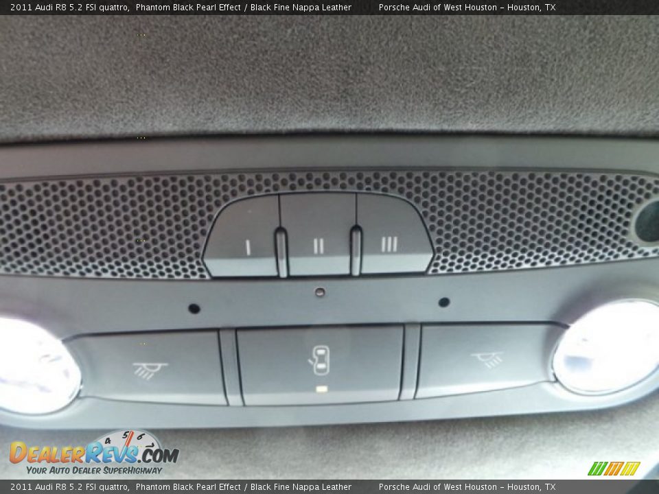 2011 Audi R8 5.2 FSI quattro Phantom Black Pearl Effect / Black Fine Nappa Leather Photo #17