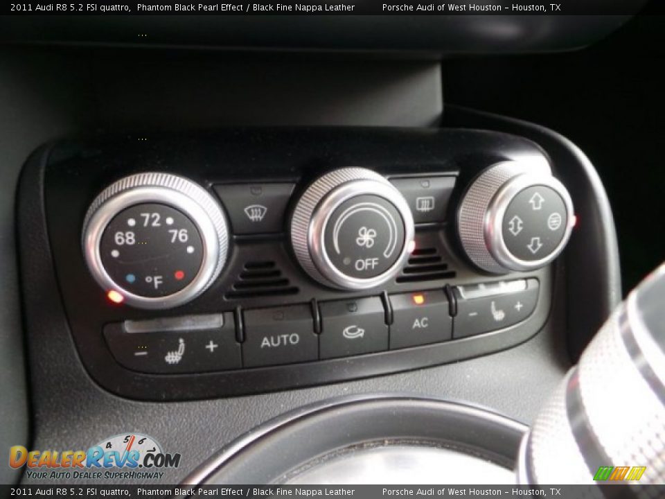 2011 Audi R8 5.2 FSI quattro Phantom Black Pearl Effect / Black Fine Nappa Leather Photo #22