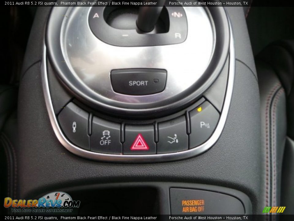 2011 Audi R8 5.2 FSI quattro Phantom Black Pearl Effect / Black Fine Nappa Leather Photo #23