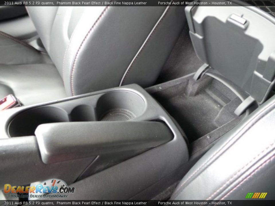 2011 Audi R8 5.2 FSI quattro Phantom Black Pearl Effect / Black Fine Nappa Leather Photo #25