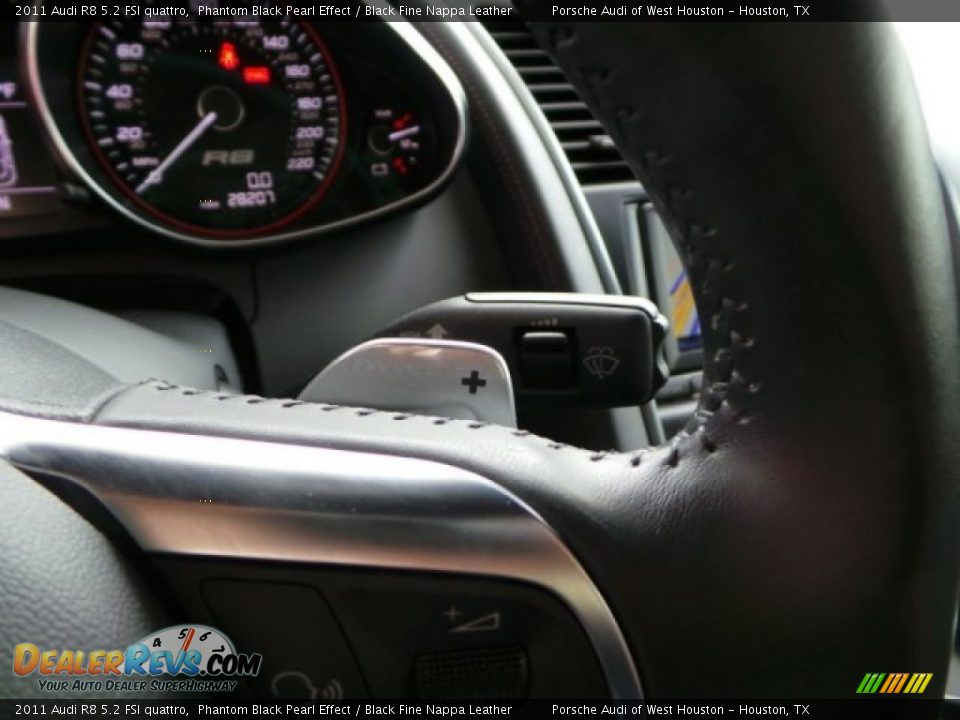 2011 Audi R8 5.2 FSI quattro Phantom Black Pearl Effect / Black Fine Nappa Leather Photo #27