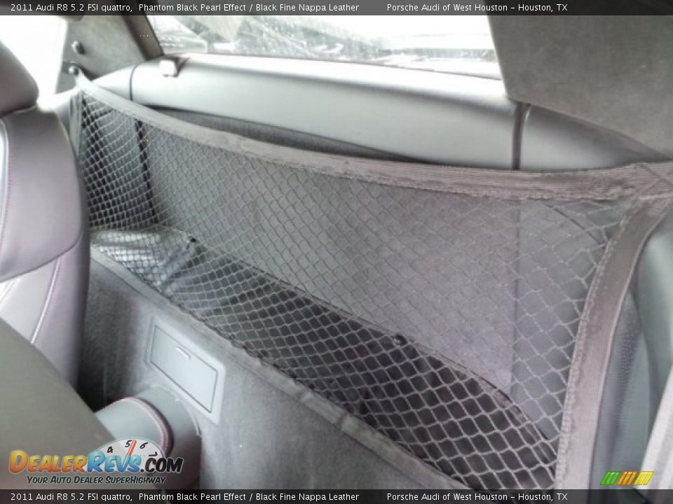2011 Audi R8 5.2 FSI quattro Phantom Black Pearl Effect / Black Fine Nappa Leather Photo #29