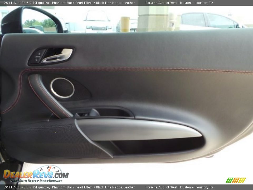 2011 Audi R8 5.2 FSI quattro Phantom Black Pearl Effect / Black Fine Nappa Leather Photo #33