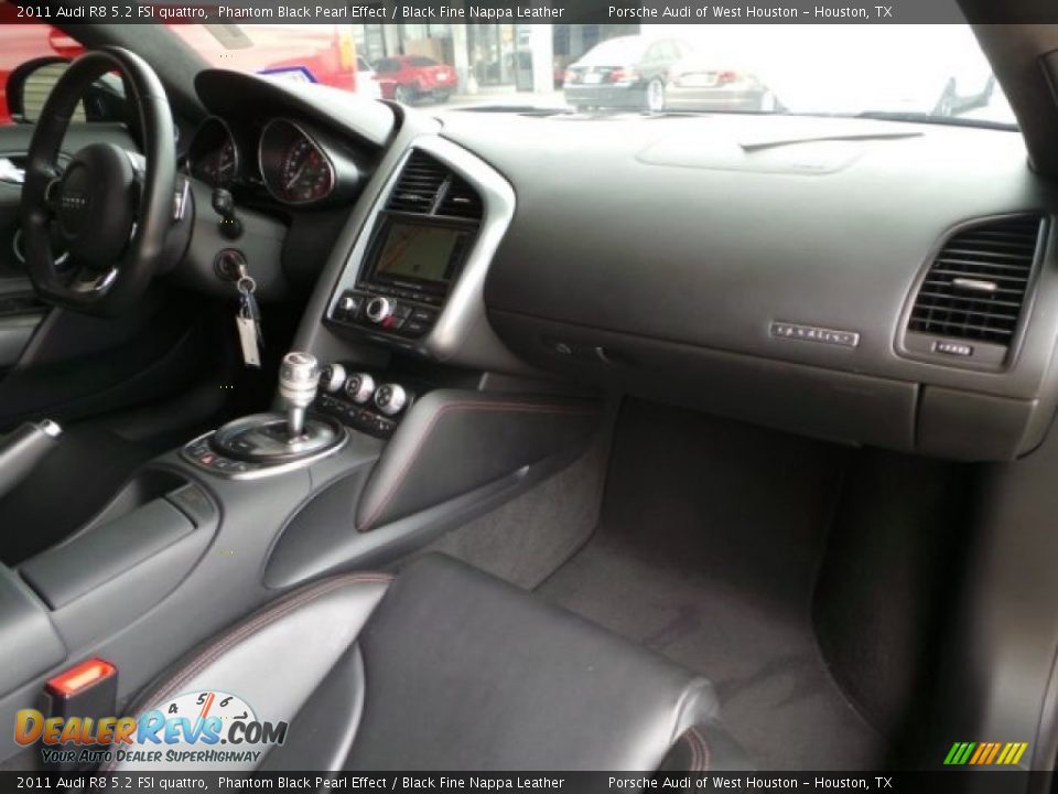 2011 Audi R8 5.2 FSI quattro Phantom Black Pearl Effect / Black Fine Nappa Leather Photo #34